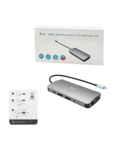i-tec Metal USB-C Nano 3x Display Docking Station + Power Delivery 100 W