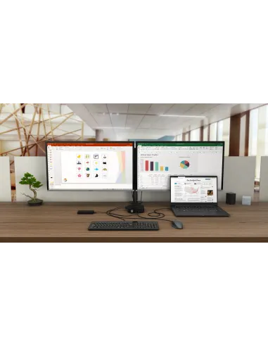 i-tec USB-C Dual Display Docking Station with Power Delivery 100 W + Universal Charger 100 W