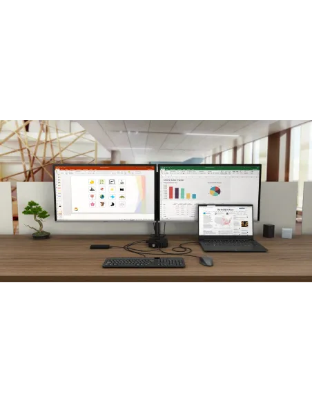 i-tec USB-C Dual Display Docking Station with Power Delivery 100 W + Universal Charger 100 W