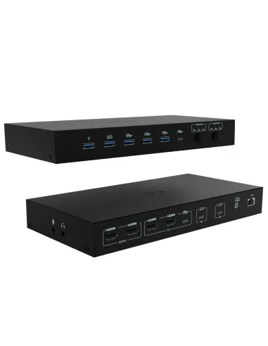 i-tec USB-C KVM Dock PRO for Three Hosts, Dual Video, with 2x Power Delivery, max 92W