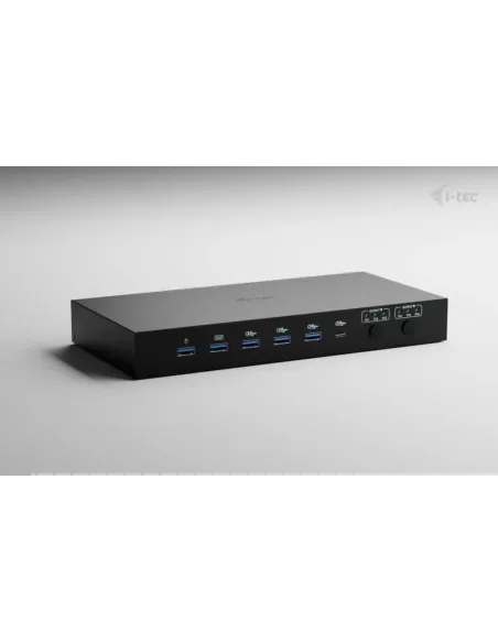 i-tec USB-C KVM Dock PRO for Three Hosts, Dual Video, with 2x Power Delivery, max 92W