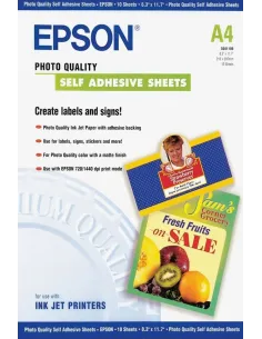 Epson Self-Adhesive Photo Paper - A4 - 10 hojas