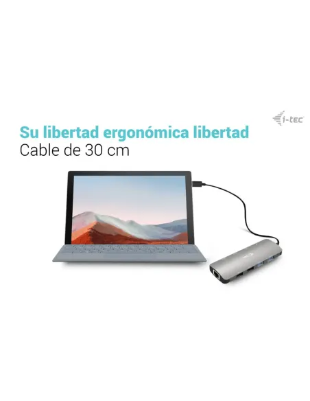 i-tec USB-C Metal Nano 2x Display Docking Station + Power Delivery 100 W