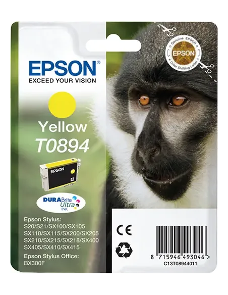 Epson Monkey Cartucho T0894 amarillo