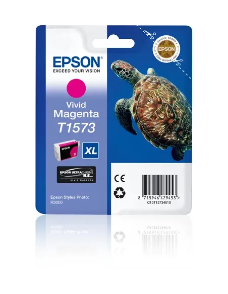 Epson Turtle Cartucho T1573 magenta vivo