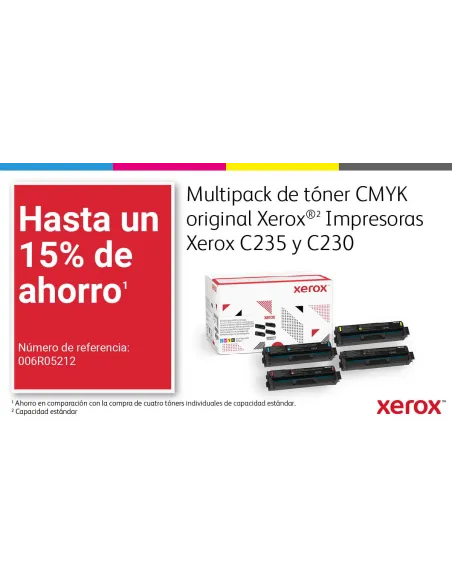Xerox C235 A4 22 ppm Inalámbrica Copia impresión escaneado fax PS3 PCL5e 6 ADF 2 bandejas Total 251 hojas