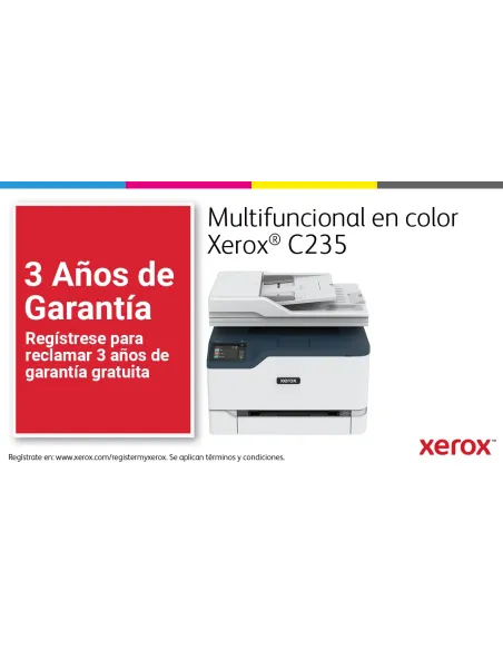 Xerox C235 A4 22 ppm Inalámbrica Copia impresión escaneado fax PS3 PCL5e 6 ADF 2 bandejas Total 251 hojas