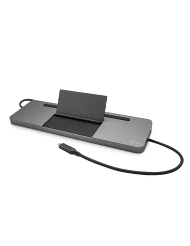 i-tec Metal SB-C Ergonomic 4K 3x Display Docking Station with Power Delivery 85 W + Universal Charger 100 W