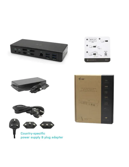 i-tec USB-C Quattro Display Docking Station with Power Delivery 85 W