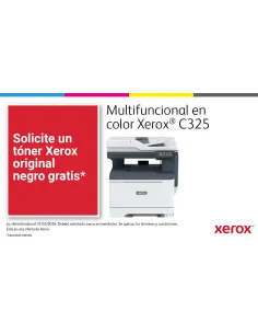 Xerox C325 A4 33 ppm Inalámbrica a doble cara Copia impresión escaneado fax PS3 PCL5e 6 2 bandejas 251 hojas 2