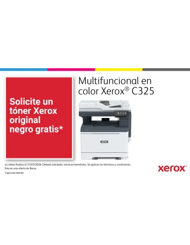 Xerox C325 A4 33 ppm Inalámbrica a doble cara Copia impresión escaneado fax PS3 PCL5e 6 2 bandejas 251 hojas