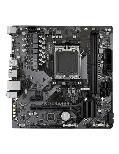 GIGABYTE A620M H Placa base - Soporta CPUs AMD Ryzen 8000, VRM digital de 5+2+2 fases, hasta 7200MHz DDR5 (OC), 1xPCIe 4.0 M.2,