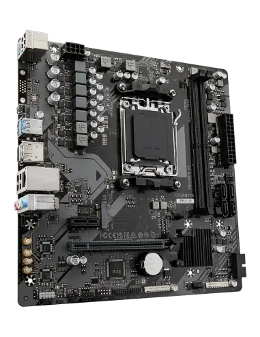 GIGABYTE A620M H Placa base - Soporta CPUs AMD Ryzen 8000, VRM digital de 5+2+2 fases, hasta 7200MHz DDR5 (OC), 1xPCIe 4.0 M.2,