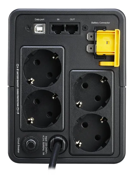 APC BX950MI-GR sistema de alimentación ininterrumpida (UPS) Línea interactiva 0,95 kVA 520 W 4 salidas AC