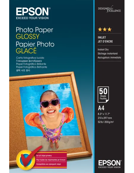 Epson Photo Paper Glossy - A4 - 50 Hojas