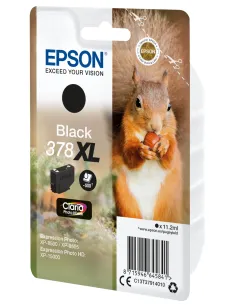 Epson Squirrel Singlepack Black 378XL Claria Photo HD Ink 2