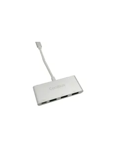 CoolBox COO-HUC3U3PD hub de interfaz USB 3.2 Gen 1 (3.1 Gen 1) Type-C 5000 Mbit s Aluminio