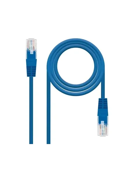 Nanocable Cable Red Latiguillo RJ45 CAT.6 UTP AWG24, Azul, 30 cm