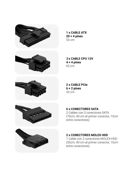 CoolBox FUENTE DE ALIMENTACION ATX POWERLINE III 850W 85%EFI