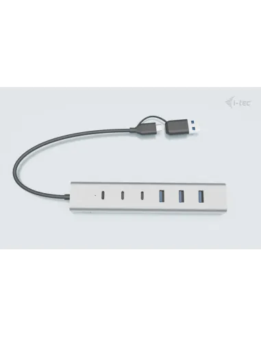 i-tec USB-C USB-A Charging Metal HUB 7 port (3x USB-C, 4x USB-A)