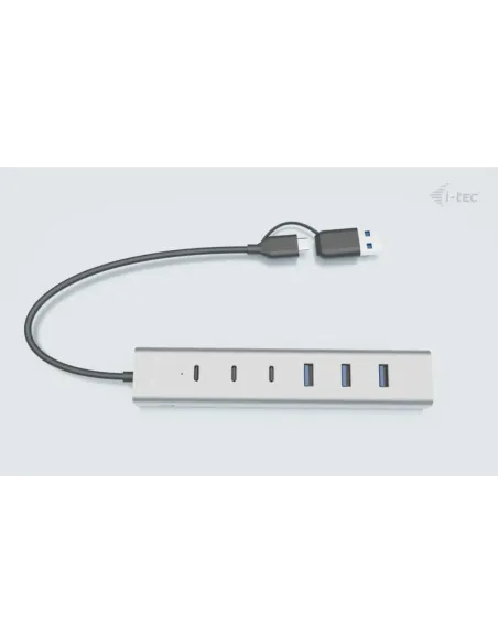 i-tec USB-C USB-A Charging Metal HUB 7 port (3x USB-C, 4x USB-A)