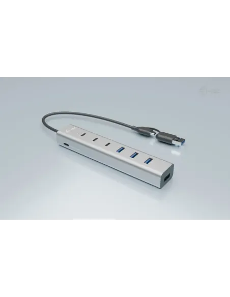 i-tec USB-C USB-A Charging Metal HUB 7 port (3x USB-C, 4x USB-A)