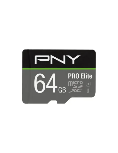 Tarjeta memoria micro sd pny 64gb elite uhs - i c10 microsdxc