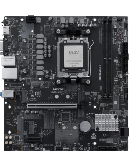 MSI PRO B840M-B placa base AMD B840 Zócalo AM5 micro ATX