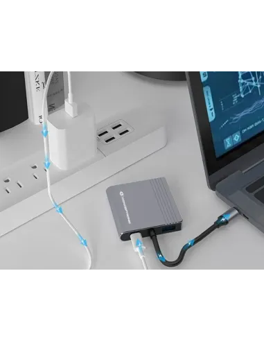 Conceptronic DONN13G base para portátil y replicador de puertos Alámbrico USB 3.2 Gen 1 (3.1 Gen 1) Type-C Gris