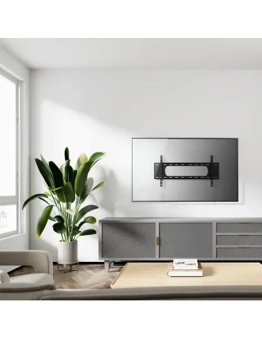 AISENS Soporte ECO Ultra Delgado para Monitor Tv 80Kg de 43-90, Negro