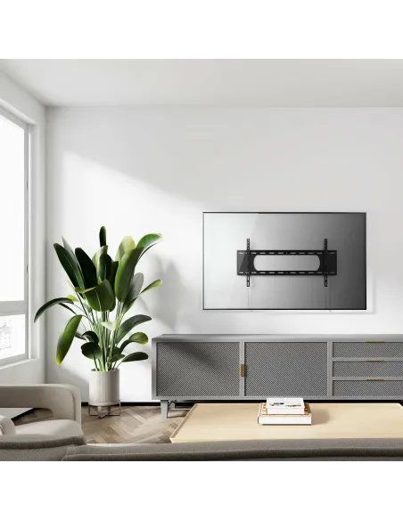 AISENS Soporte ECO Ultra Delgado para Monitor Tv 80Kg de 43-90, Negro