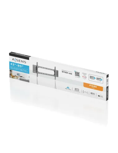 AISENS Soporte ECO Ultra Delgado para Monitor Tv 80Kg de 43-90, Negro