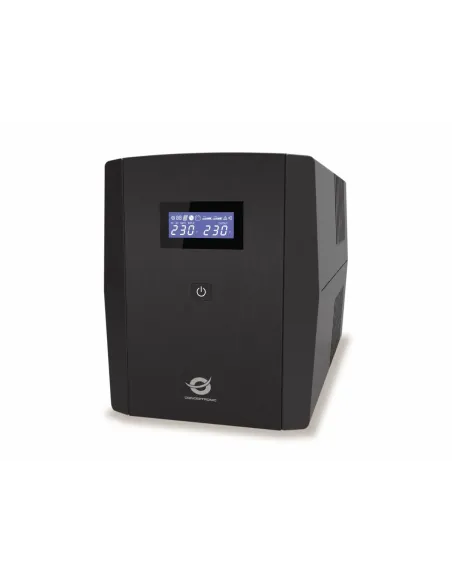 Conceptronic ZEUS08EM sistema de alimentación ininterrumpida (UPS) Línea interactiva 1,5 kVA 900 W 5 salidas AC