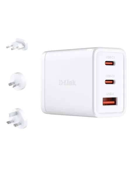 D-Link DCP-651 cargador de dispositivo móvil Universal Blanco Corriente alterna Carga rápida Interior