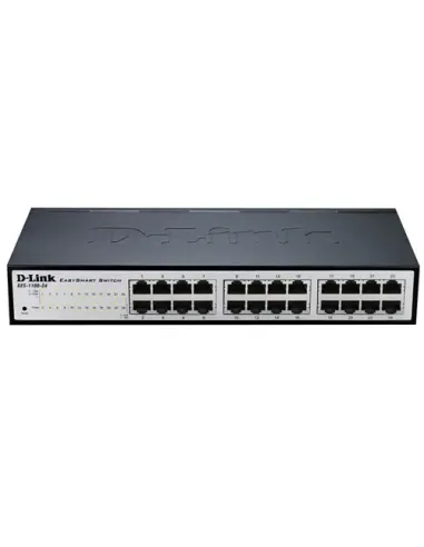 D-Link DGS-1100-24V2 Gestionado L2 Gigabit Ethernet (10 100 1000) 1U Negro, Gris