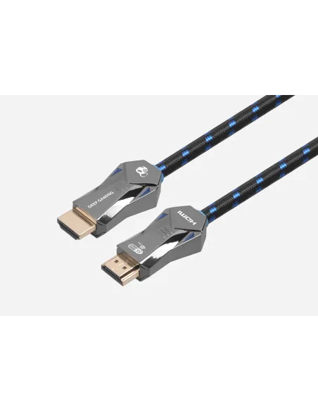 Deep Gaming DG-CAB-HDMI-21 cable HDMI 2 m HDMI tipo A (Estándar) Negro, Gris