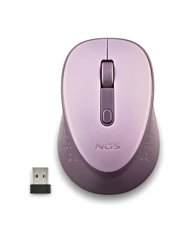 NGS DEW LILAC ratón Oficina Ambidextro RF inalámbrico Óptico 1600 DPI