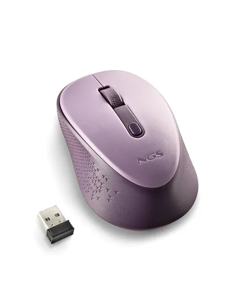 NGS DEW LILAC ratón Oficina Ambidextro RF inalámbrico Óptico 1600 DPI