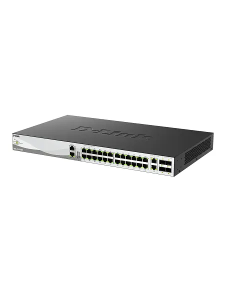 D-Link DMS-3130-30TS E switch Gestionado L3 10G Ethernet (100 1000 10000) Montaje en pared escritorio Negro
