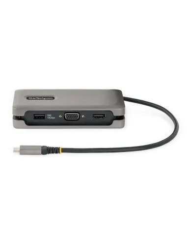StarTech.com Adaptador Multipuertos USB-C - HDMI 4K a 60Hz VGA - Hub Ladrón USB de 3 Puertos - Power Delivery de Paso de 100W -