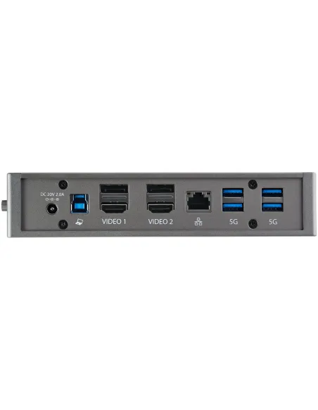 StarTech.com Dock USB-C o USB-A - Docking Station Universal Híbrido USB 3.0 para Ordenador Portátil USB Tipo C o USB-A - para 2