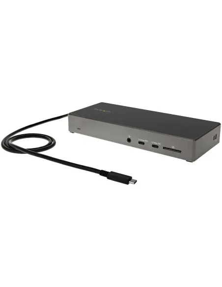 StarTech.com Dock USB-C - Docking Station USB Tipo C para 3 Monitores de 4K - con 100W de Entrega de Alimentación PD - Modo Alt