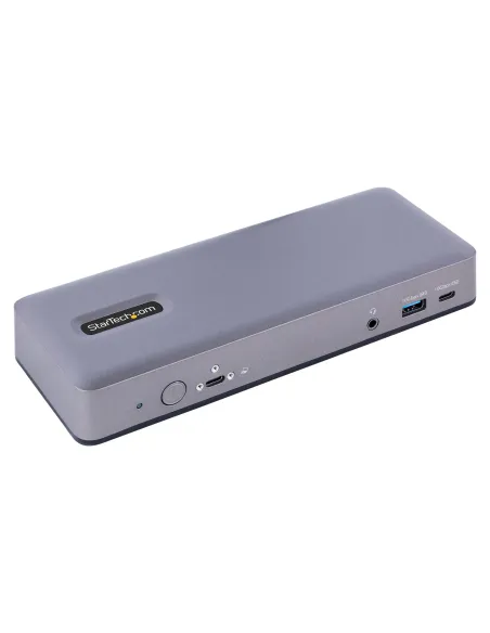 StarTech.com Docking Station USB-C 4K30 Triple  4K60 Doble - Modo Alt DP DP HDMI - Hub USB de 7 Puertos - PD 3.0 - GbE - Audio