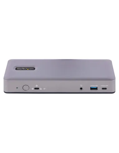StarTech.com Docking Station USB-C 4K30 Triple  4K60 Doble - Modo Alt DP DP HDMI - Hub USB de 7 Puertos - PD 3.0 - GbE - Audio