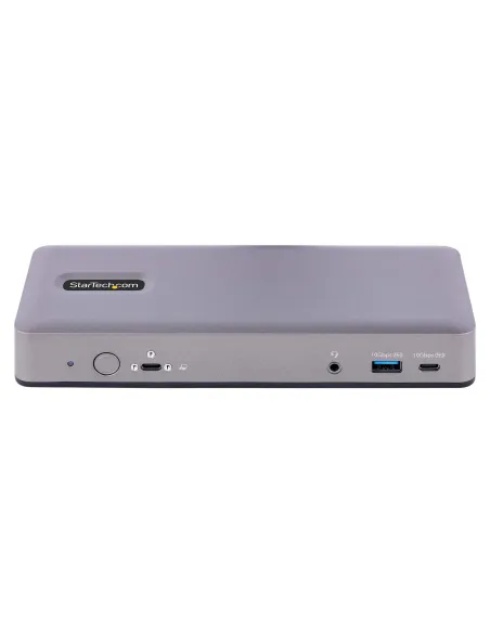 StarTech.com Docking Station USB-C 4K30 Triple  4K60 Doble - Modo Alt DP DP HDMI - Hub USB de 7 Puertos - PD 3.0 - GbE - Audio