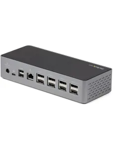 StarTech.com Mini Docking Station USB-C - Replicador de Puertos para 4 Monitores DisplayPort y HDMI 4K 60Hz - con PD de 100W - 2