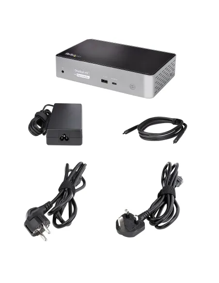 StarTech.com Mini Docking Station USB-C - Replicador de Puertos para 4 Monitores DisplayPort y HDMI 4K 60Hz - con PD de 100W -