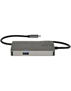 StarTech.com Adaptador Multipuertos USB-C - Docking Station USB Tipo C a HDMI 4K30 o VGA 1080p - Replicador de Puertos USBC PD 2