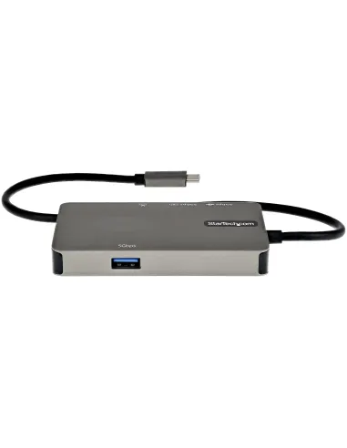 StarTech.com Adaptador Multipuertos USB-C - Docking Station USB Tipo C a HDMI 4K30 o VGA 1080p - Replicador de Puertos USBC PD