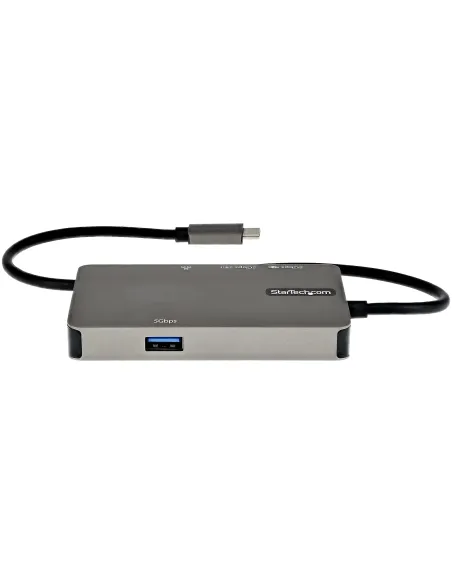 StarTech.com Adaptador Multipuertos USB-C - Docking Station USB Tipo C a HDMI 4K30 o VGA 1080p - Replicador de Puertos USBC PD